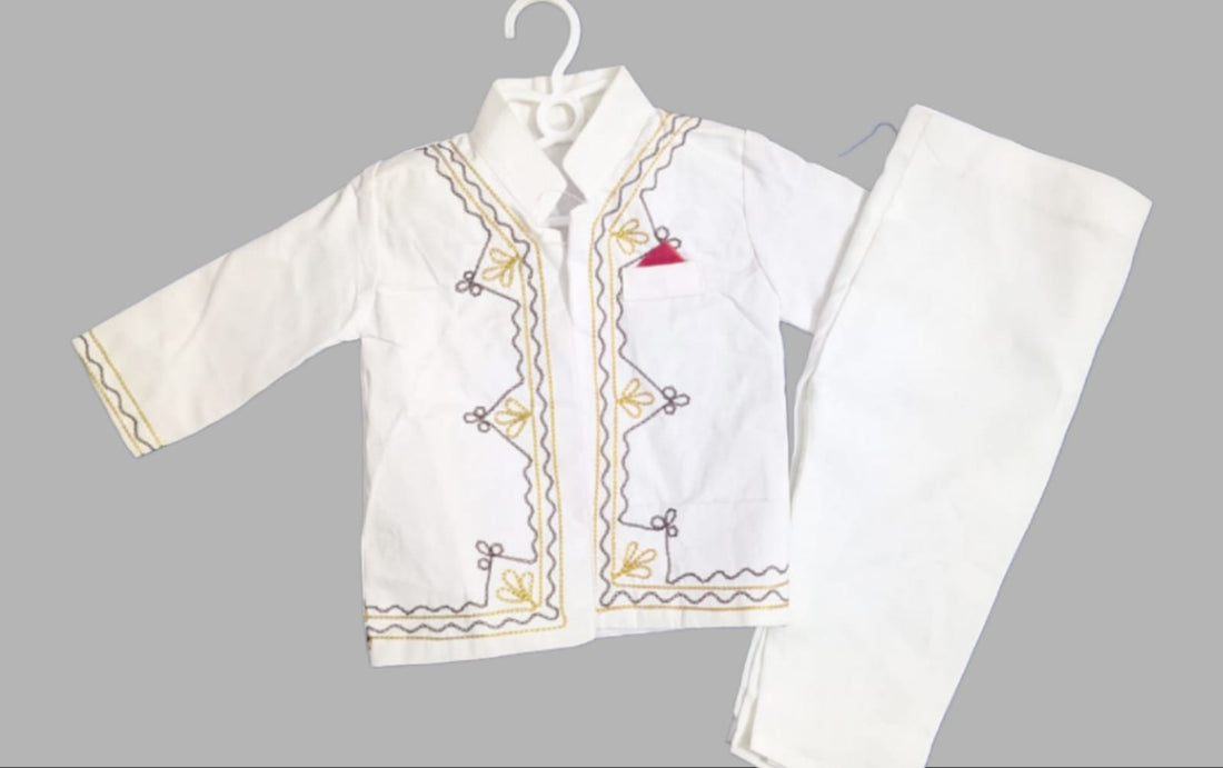 Embroidered Pure Cotton Shalwar Kameez for Baby Boy