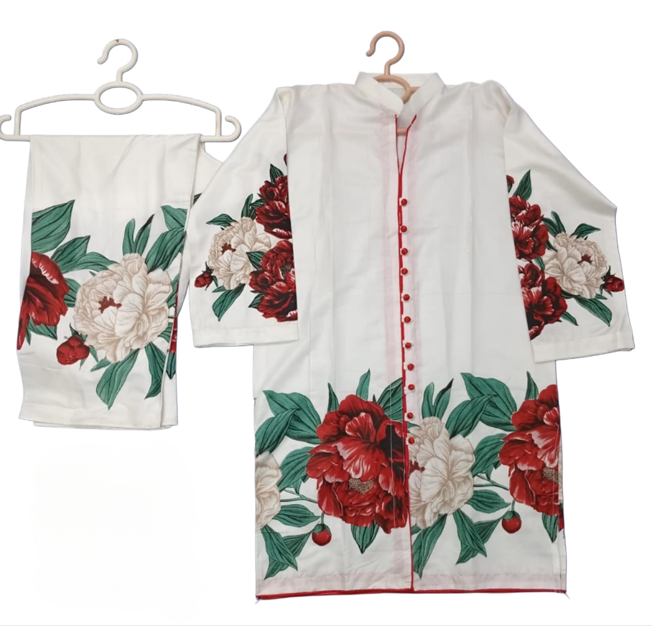 Digital Printed Linen 2-Piece Suit