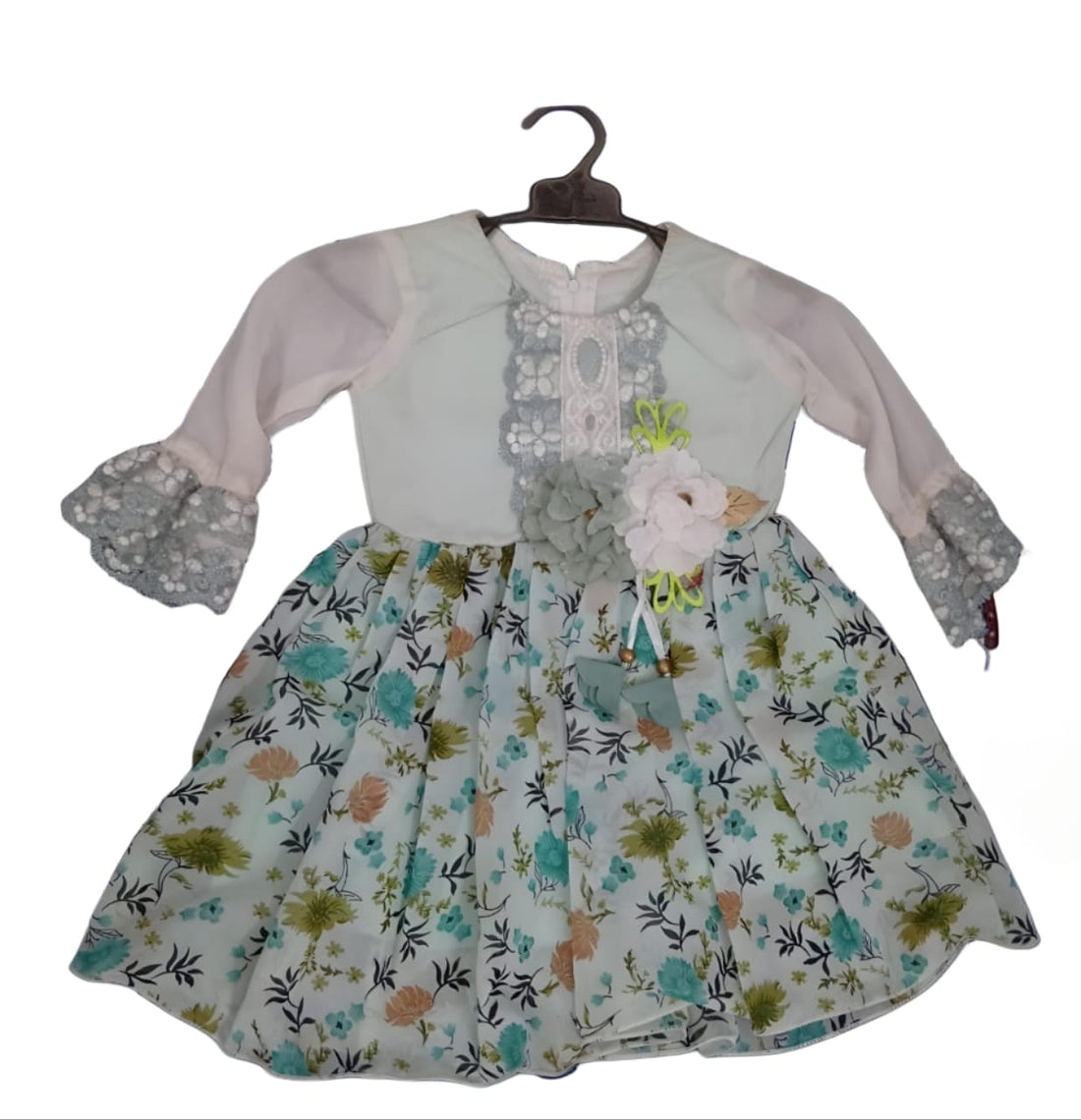 Floral & Lace Dress for Little Dreamers