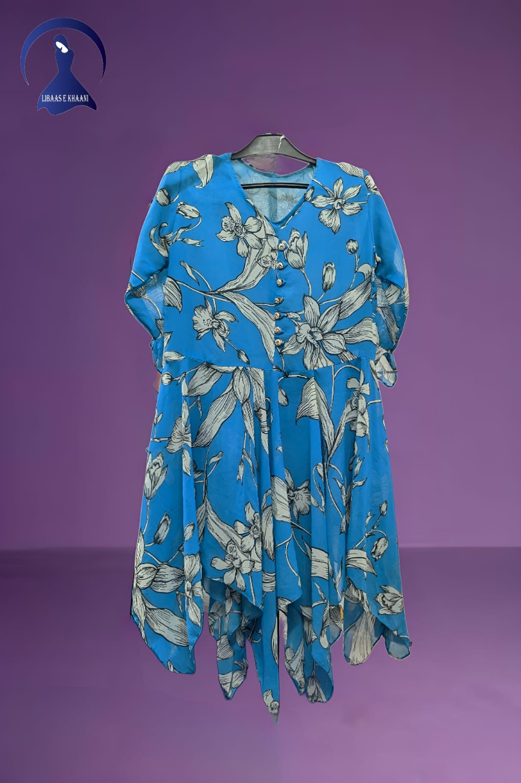 The Opulent Chiffon Flowing Tunic Dress