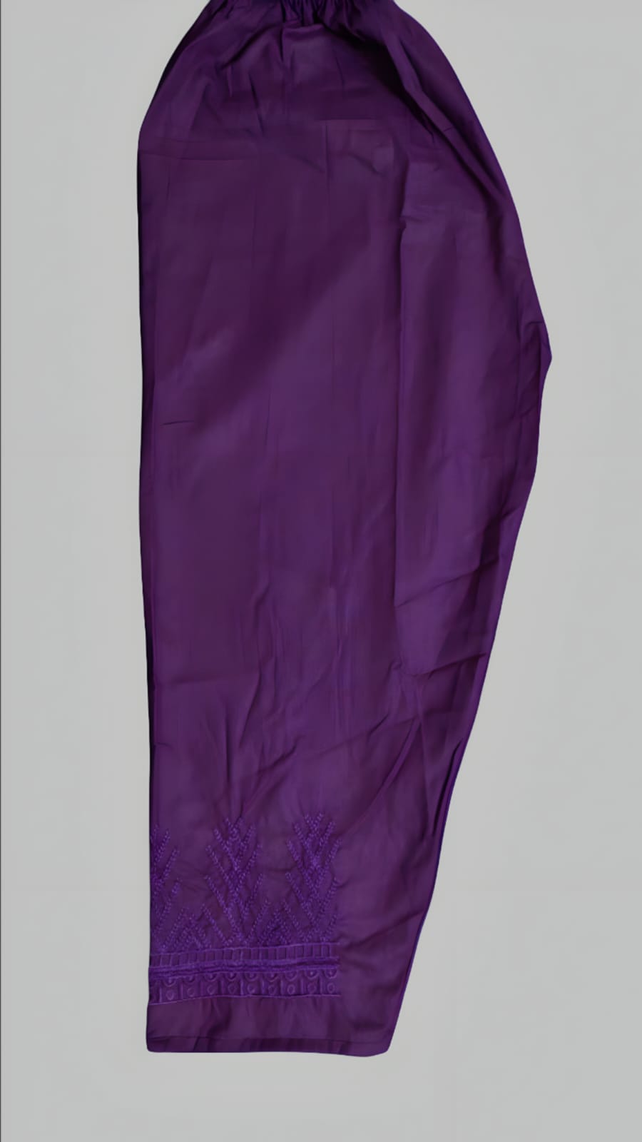 Cotton Embroidered Trousers