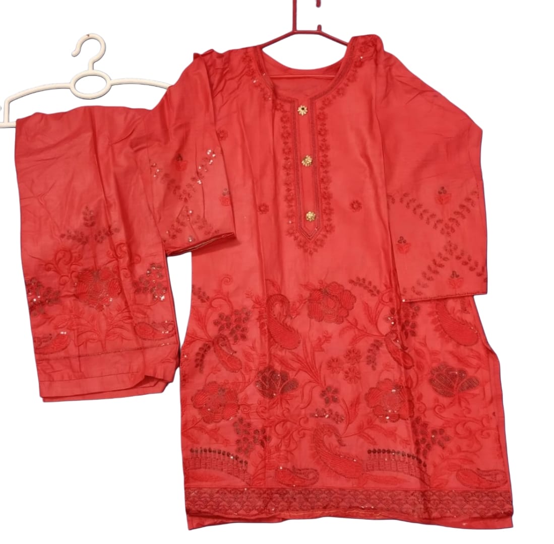 The Classic Embroidered Cotton 2-Piece Set