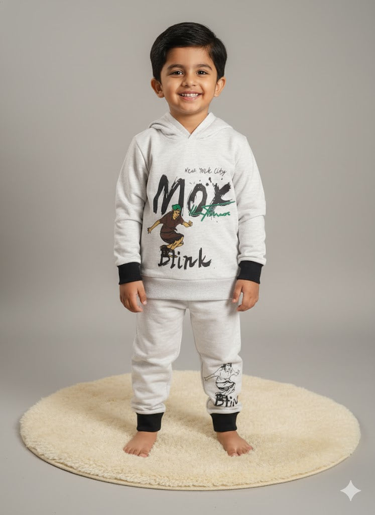 Teal Skater Style Hoodie Set