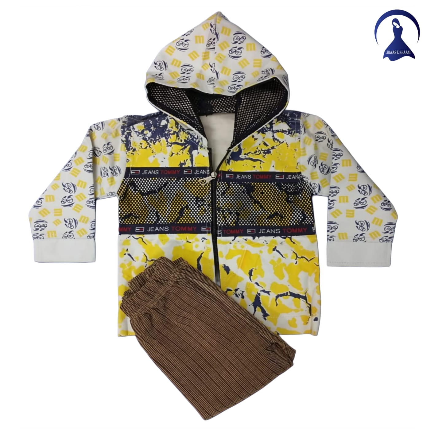 Kids' Zip-Up Camo Hoodie Winter Suit