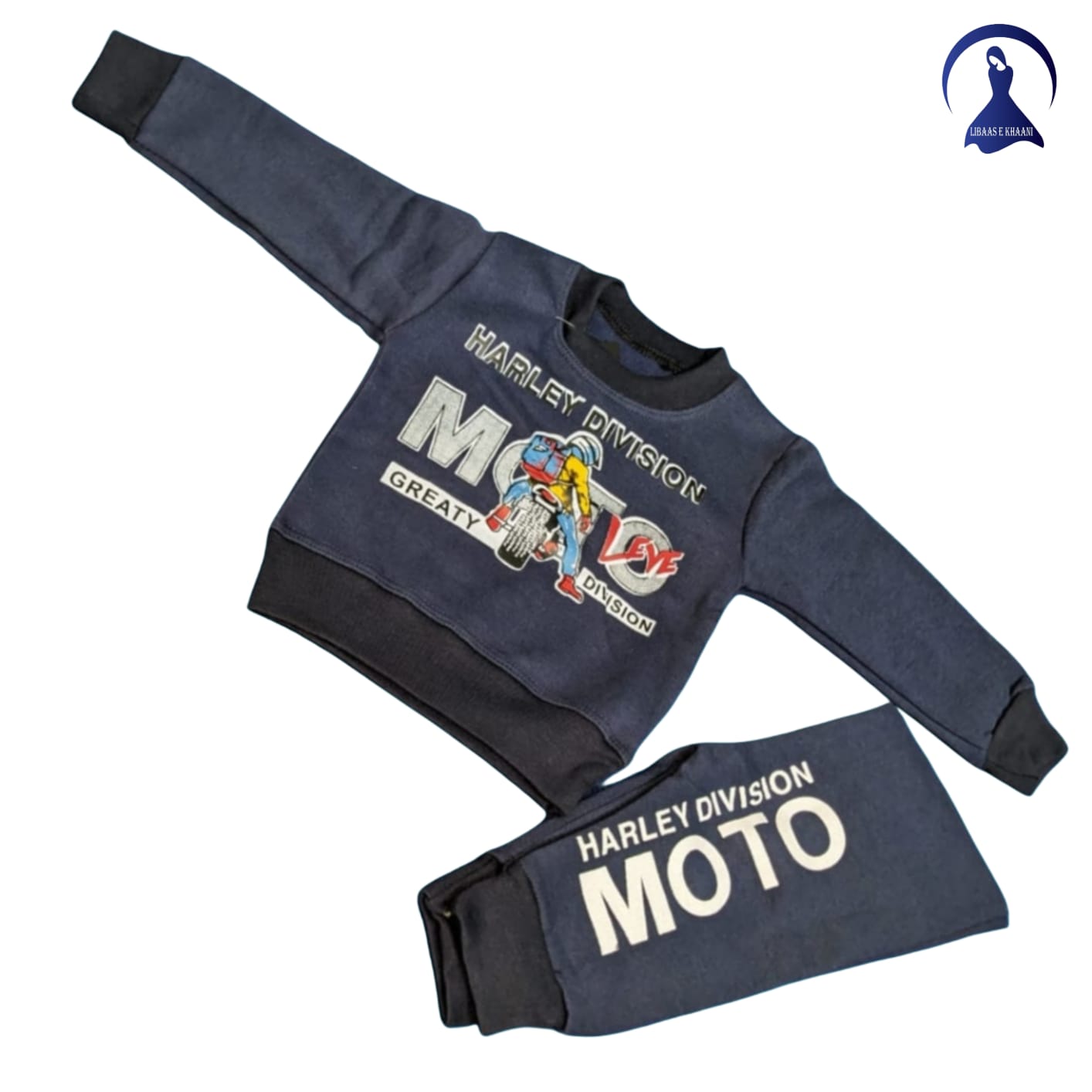 Kids' Motor-Print Winter Collection Suit