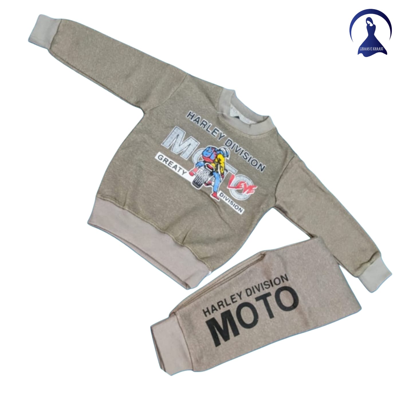 Kids' Motor-Print Winter Collection Suit