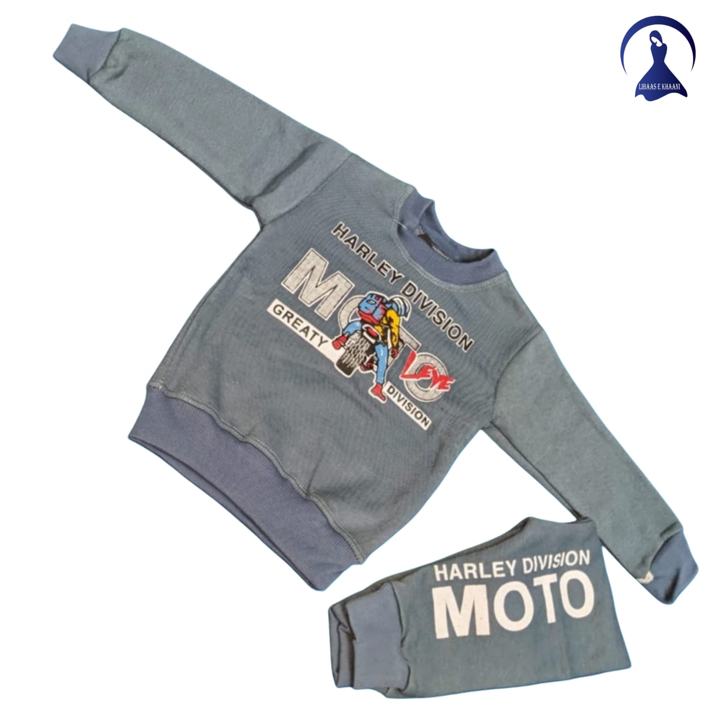 Kids' Motor-Print Winter Collection Suit