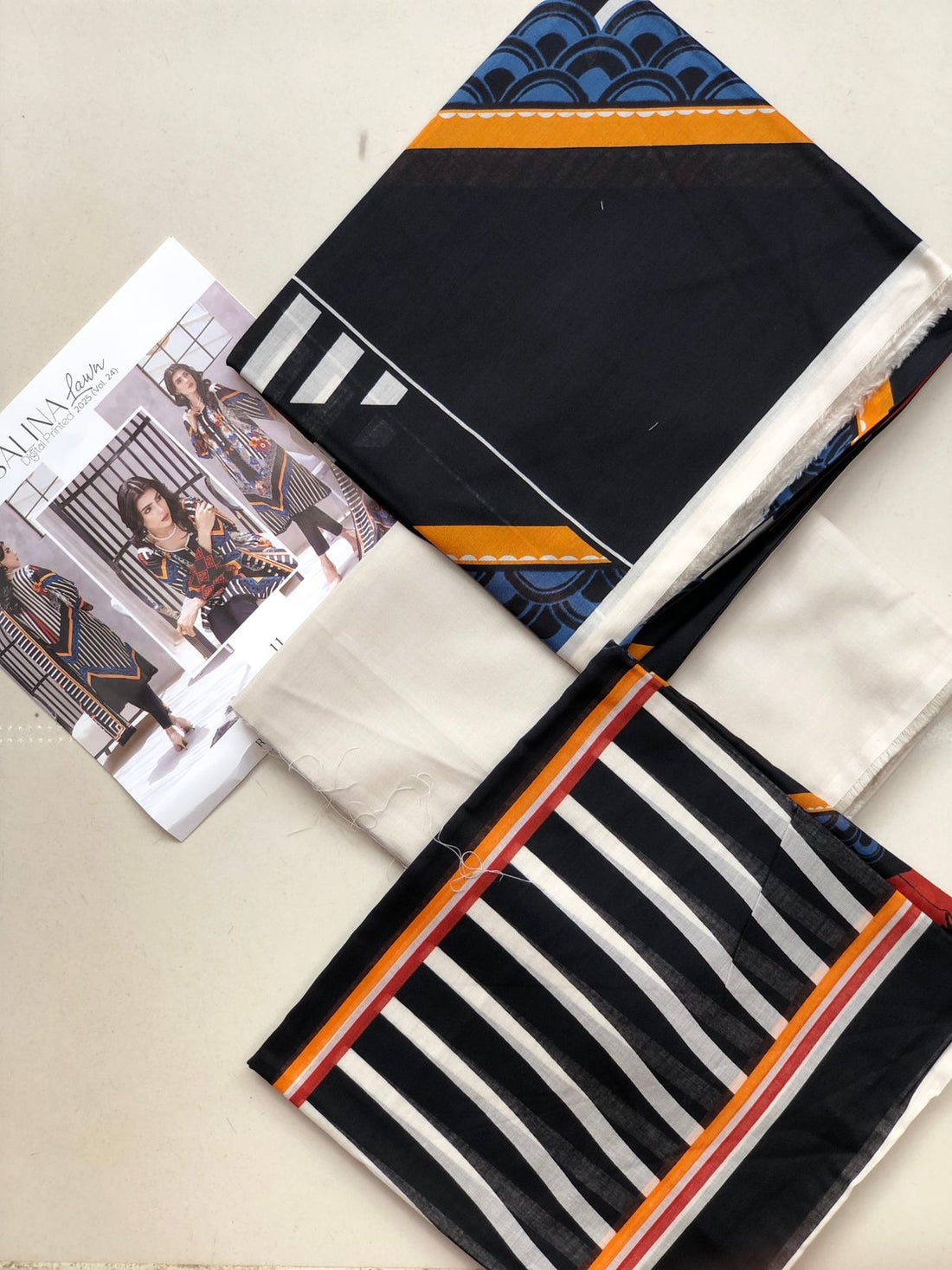 SALINA Digital Printed 3-Piece Unstitched Lawn Suit