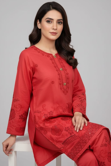 The Classic Embroidered Cotton 2-Piece Set