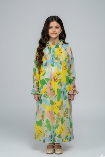 The Opulent Chiffon Flowing Tunic Dress