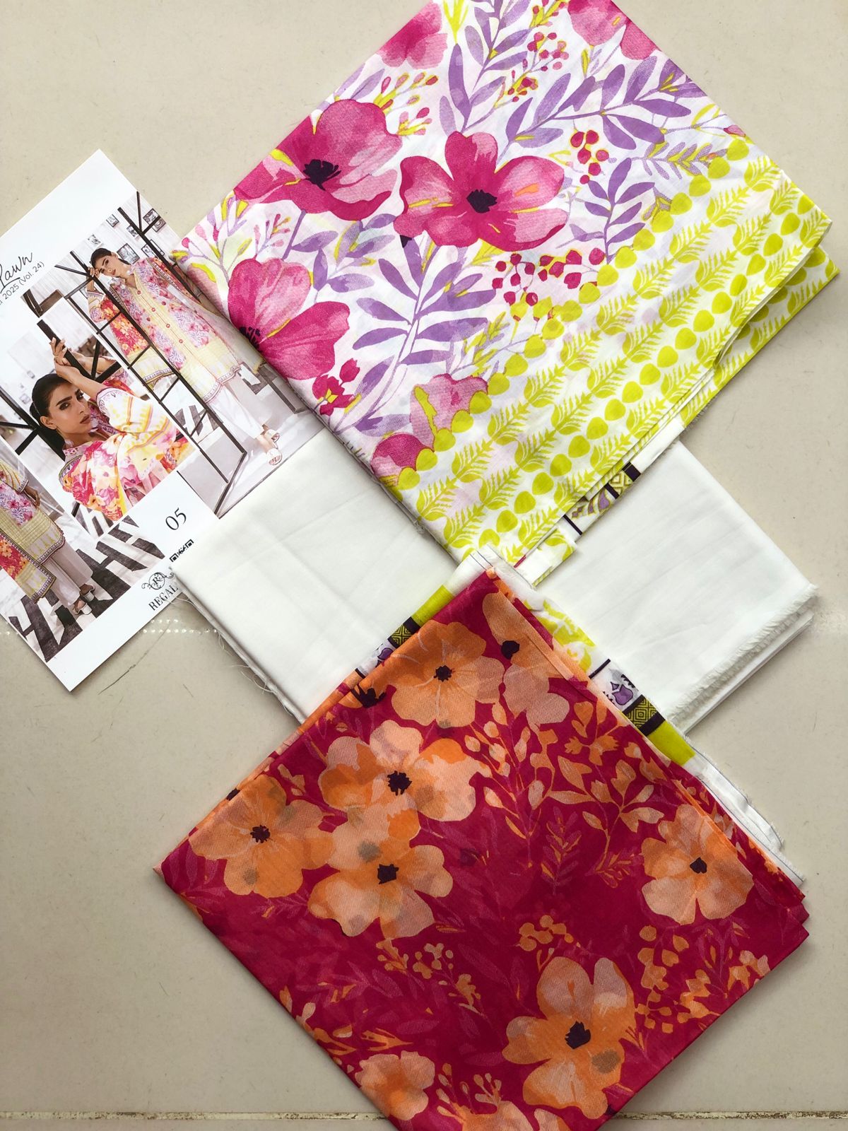 SALINA Digital Printed 3-Piece Unstitched Lawn Suit