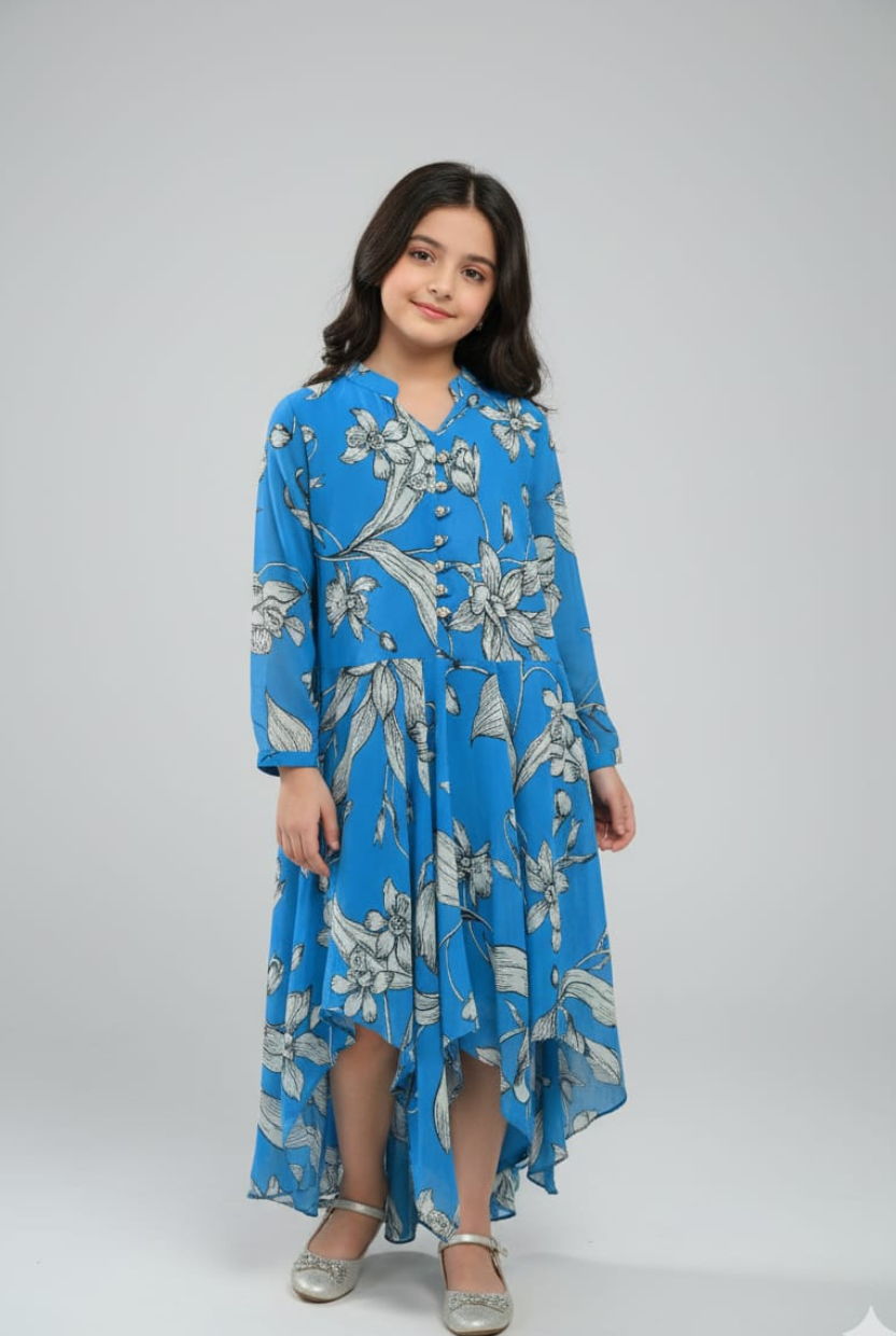 The Opulent Chiffon Flowing Tunic Dress