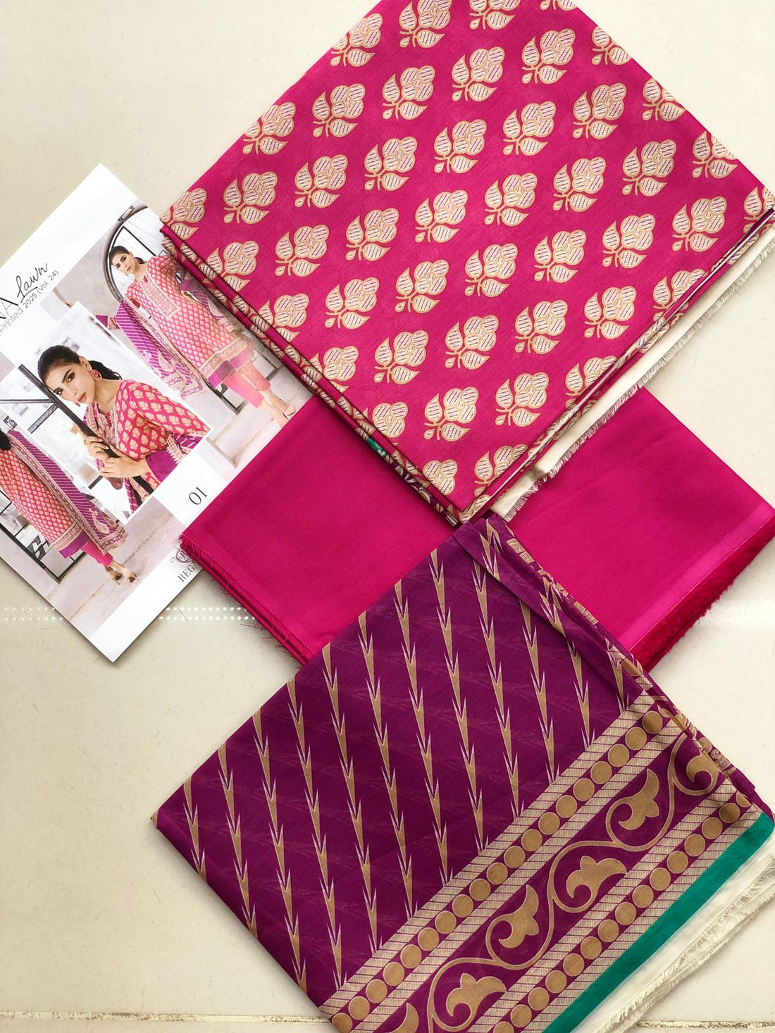 SALINA Digital Printed 3-Piece Unstitched Lawn Suit