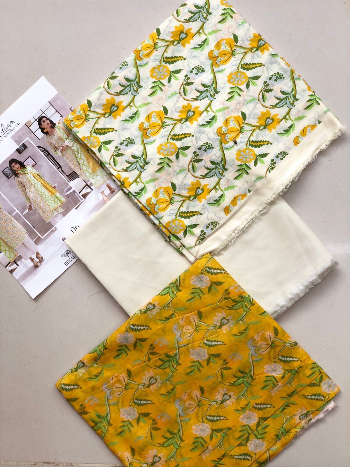 SALINA Digital Printed 3-Piece Unstitched Lawn Suit