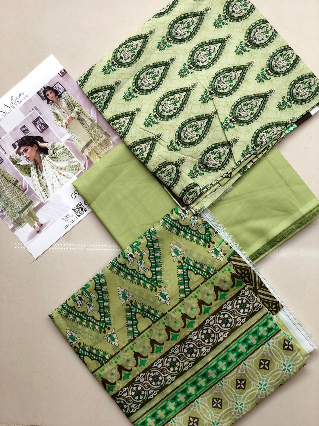 SALINA Digital Printed 3-Piece Unstitched Lawn Suit