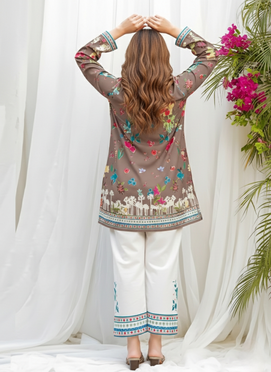 Floral Digital Print 2 Piece